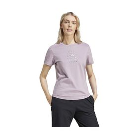 Adidas IN6449 Mor W Metallic TEE Günlük Kadın T-Shirt