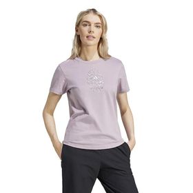 Adidas IN6449 Mor W Metallic TEE Günlük Kadın T-Shirt