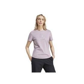 Adidas IN6449 Mor W Metallic TEE Günlük Kadın T-Shirt