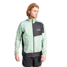 Adidas IN6727 Terrex Trail Wind J Günlük Stil Yeşil Erkek Rüzgarlık