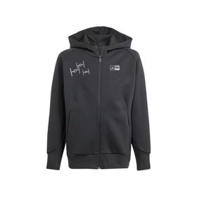 Adidas IN7289 J SW ZNE FZ HD Siyah Unisex Çocuk Ceket