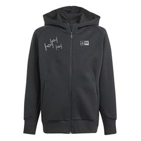 Adidas IN7289 J SW ZNE FZ HD Siyah Unisex Çocuk Ceket