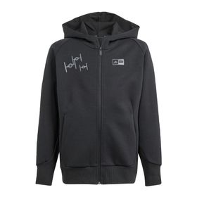 Adidas IN7289 J SW ZNE FZ HD Siyah Unisex Çocuk Ceket