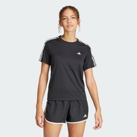 Adidas IQ3875 Own the Run 3-Stripes Kadın Koşu T-shirt