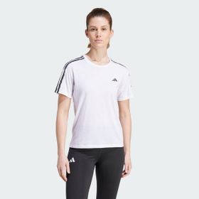 Adidas IQ3876 Own the Run 3-Stripes Kadın Koşu T-shirt