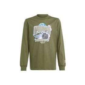 Adidas IR9772 Yeşil Longsleeve Çocuk Günlük T-shirt
