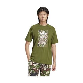 Adidas IS0248 Camo Tongue Tee Günlük Yeşil Erkek T-shirt