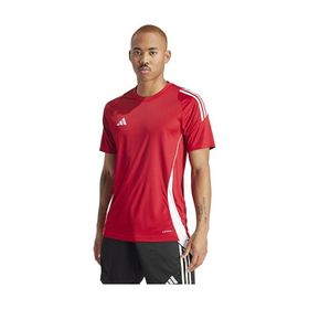 Adidas IS1016 Tiro24 Jsy Kırmızı Futbol Antrenman Erkek T-shirt