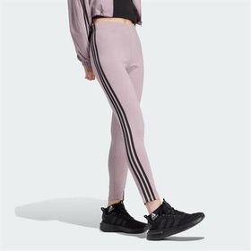Adidas IS3611 Future Icons 3 Çizgili Mor Kadın Spor Tayt