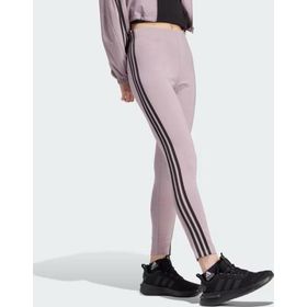 Adidas IS3611 Future Icons 3 Çizgili Mor Kadın Spor Tayt