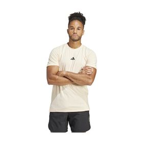 Adidas IS3827 D4T Krem Erkek Antrenman T-shirt