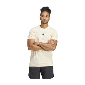 Adidas IS3827 D4T Krem Erkek Antrenman T-shirt