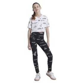 Adidas IV9450 Siyah JG BLUV TIG Günlük Çocuk Tayt