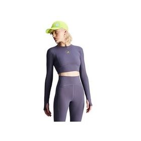 Adidas IW6370 Mor By Stella McCartney Tst Crop L Uzun Kollu Kadın Antrenman Üstü