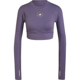 Adidas IW6370 Mor By Stella McCartney Tst Crop L Uzun Kollu Kadın Antrenman Üstü