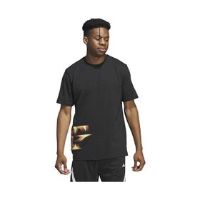 Adidas IW7847 Siyah TRAE FNDN TEE Basketbol Erkek T-Shirt
