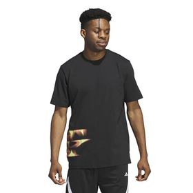 Adidas IW7847 Siyah TRAE FNDN TEE Basketbol Erkek T-Shirt