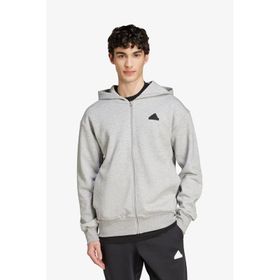 Adidas IW8597 Future Icons Doubleknit Full Zip Gri Erkek Ceket