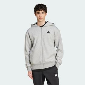 Adidas IW8597 Future Icons Doubleknit Full Zip Gri Erkek Ceket