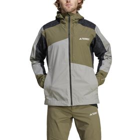 Adidas IW8876 Terrex XPR HYBR RR J Yeşil Erkek Outdoor Ceketi
