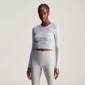 Adidas IW9829 By Stella McCartney Tst S Ls Gri Antrenman Kadın T-shirt