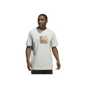 Adidas IX0096 Gri Lil Stripe Comic Graphic TEE Günlük Erkek T-shirt