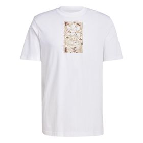 Adidas IX6743 Beyaz Camo Label TEE Günlük Erkek T-Shirt