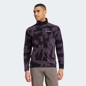 Adidas IX7721 Terrex Multi Printed Full Zip Dik Yaka Erkek Polar