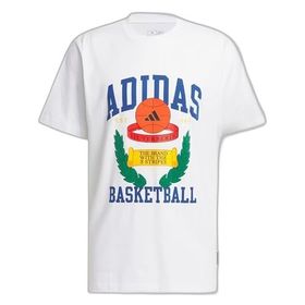 Adidas IY1158 Crest Basketball Graphic Beyaz Erkek T-Shirt
