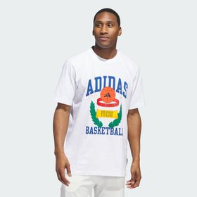 Adidas IY1158 Crest Basketball Graphic Beyaz Erkek T-Shirt