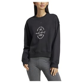 Adidas IY1458 Bluv Q3 Siyah Yuvarlak Yaka Kadın Sweatshirt