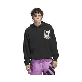 Adidas IY1592 Siyah AE GFX Hoody Basketbol Erkek Sweatshirt