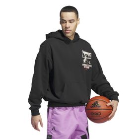 Adidas IY1592 Siyah AE GFX Hoody Basketbol Erkek Sweatshirt