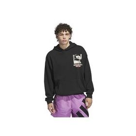 Adidas IY1592 Siyah AE GFX Hoody Basketbol Erkek Sweatshirt