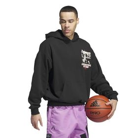 Adidas IY1592 Siyah AE GFX Hoody Basketbol Erkek Sweatshirt