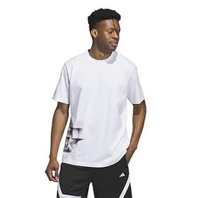 Adidas IY3726 Beyaz TRAE FNDN TEE Basketbol Erkek T-shirt