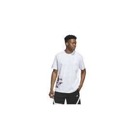 Adidas IY3726 Beyaz TRAE FNDN TEE Basketbol Erkek T-shirt