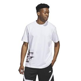 Adidas IY3726 Beyaz TRAE FNDN TEE Basketbol Erkek T-shirt