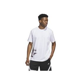 Adidas IY3726 Beyaz TRAE FNDN TEE Basketbol Erkek T-shirt