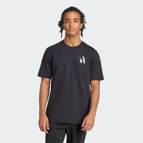 Adidas JC5283 Lounge Slides Graphic Pocket Siyah Erkek T-Shirt