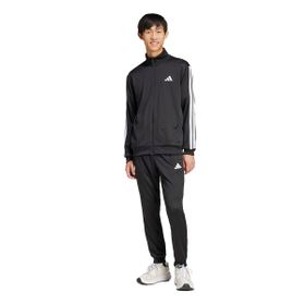 Adidas JC5375 Sportswear Basic 3-Stripes French Terry Siyah Günlük Stil Erkek Eşofman Takımı