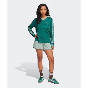 Adidas JD1483-001 Essentials Wide Rib Sprinter Shorts Yeşil Kadın Şort
