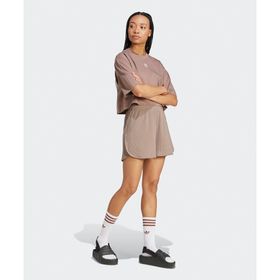 Adidas JD1484-001 Essentials Wide Rib Sprinter Shorts Kahverengi Kadın Şort