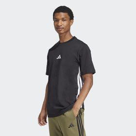 Adidas JD1906 Essentials 3 Stripes Single Jersey Siyah Erkek T-Shirt