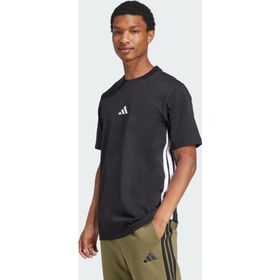 Adidas JD1906 Essentials 3 Stripes Single Jersey Siyah Erkek T-Shirt