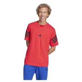 Adidas JD4875 Future Icons 3 Stripes Kırmızı Erkek T-Shirt