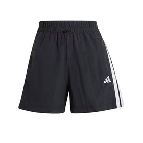 Adidas JE1309 W 3S WV SHO Siyah Lastikli Bel Loose Fit Düz Kadın Şort