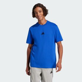 Adidas JF1094 Essentials Small Logo Single Jersey Mavi Erkek T-Shirt