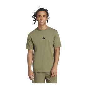 Adidas JF1097 Essentials Small Logo Single Jersey Yeşil Erkek T-Shirt