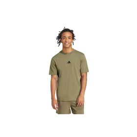 Adidas JF1097 Essentials Small Logo Single Jersey Yeşil Erkek T-Shirt